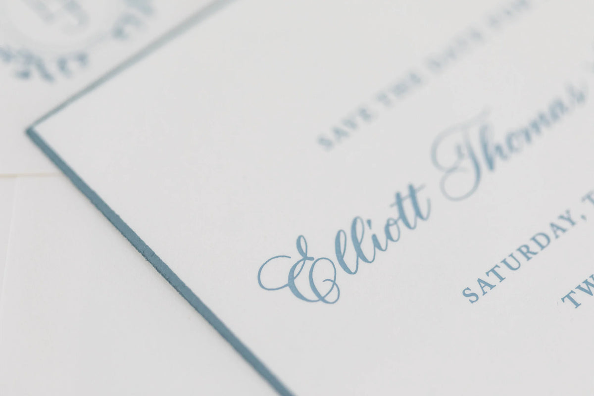 Elliott Spot Calligraphy Save the Date
