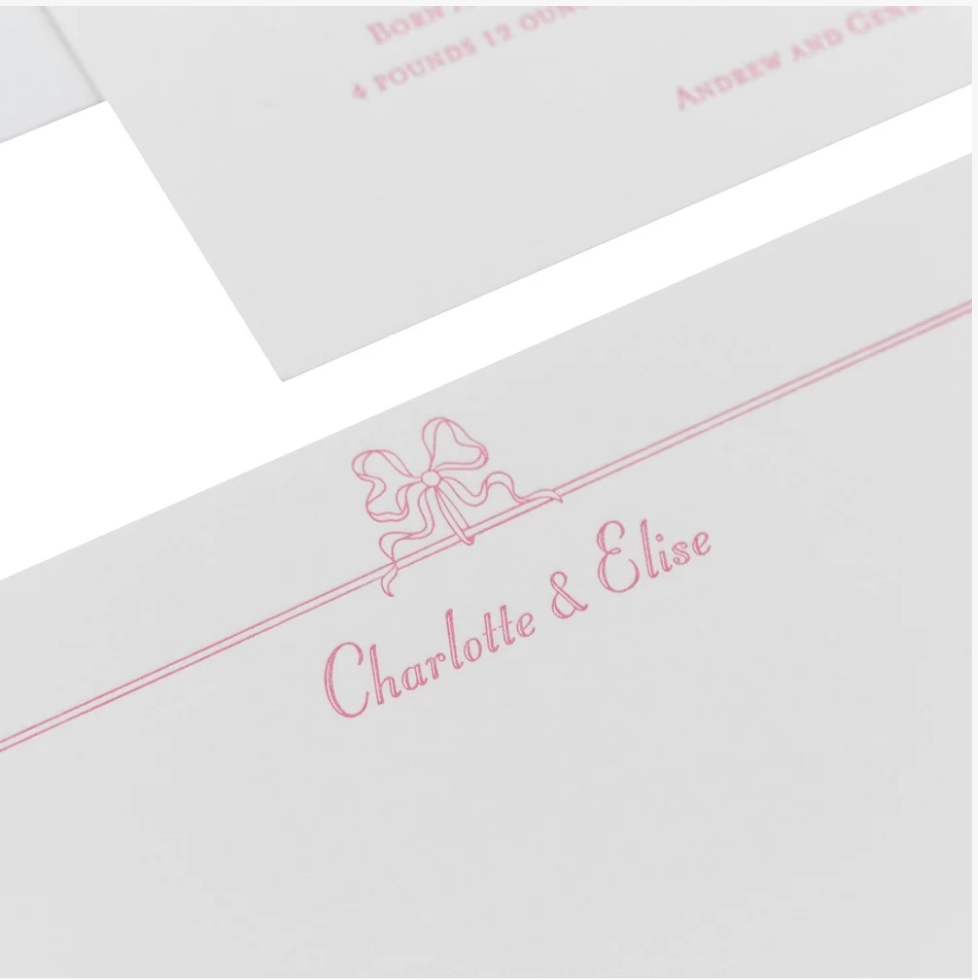 Charlotte & Elise Personal Stationery