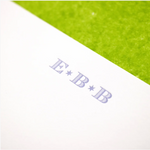 Engravers Initials Stationery