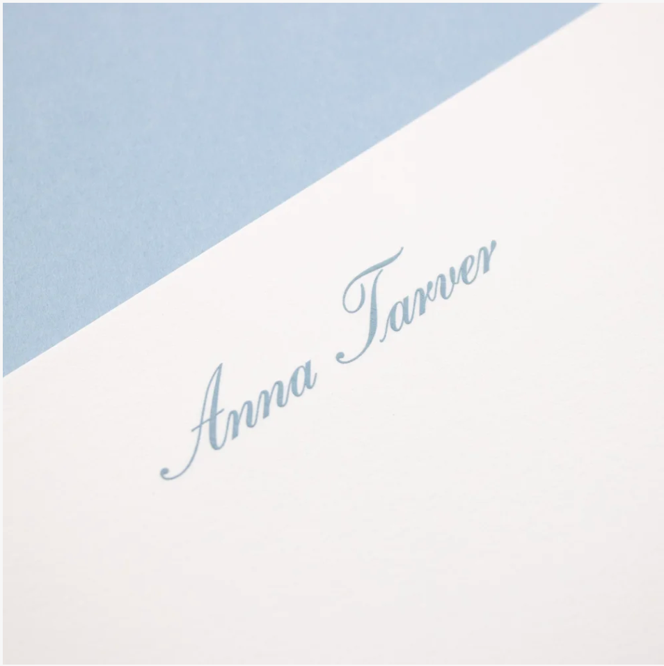 Classic Script Stationery