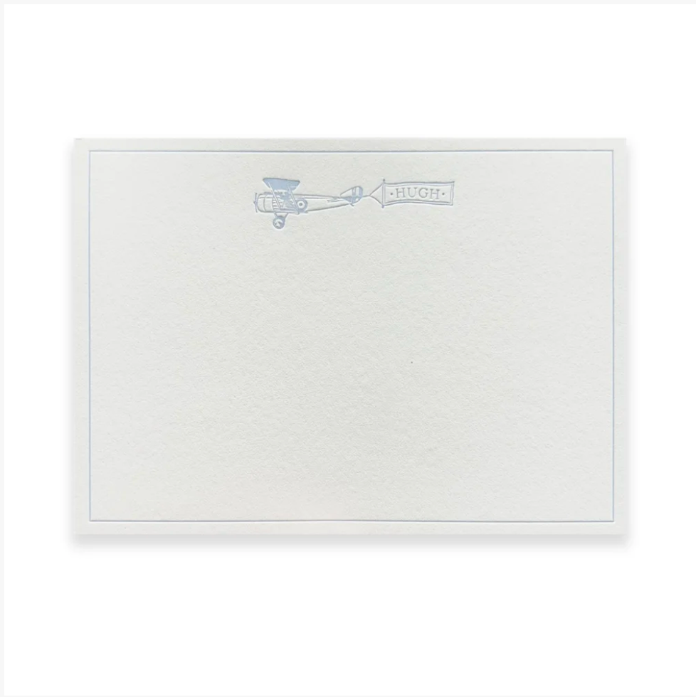 Airplane Baby Stationery