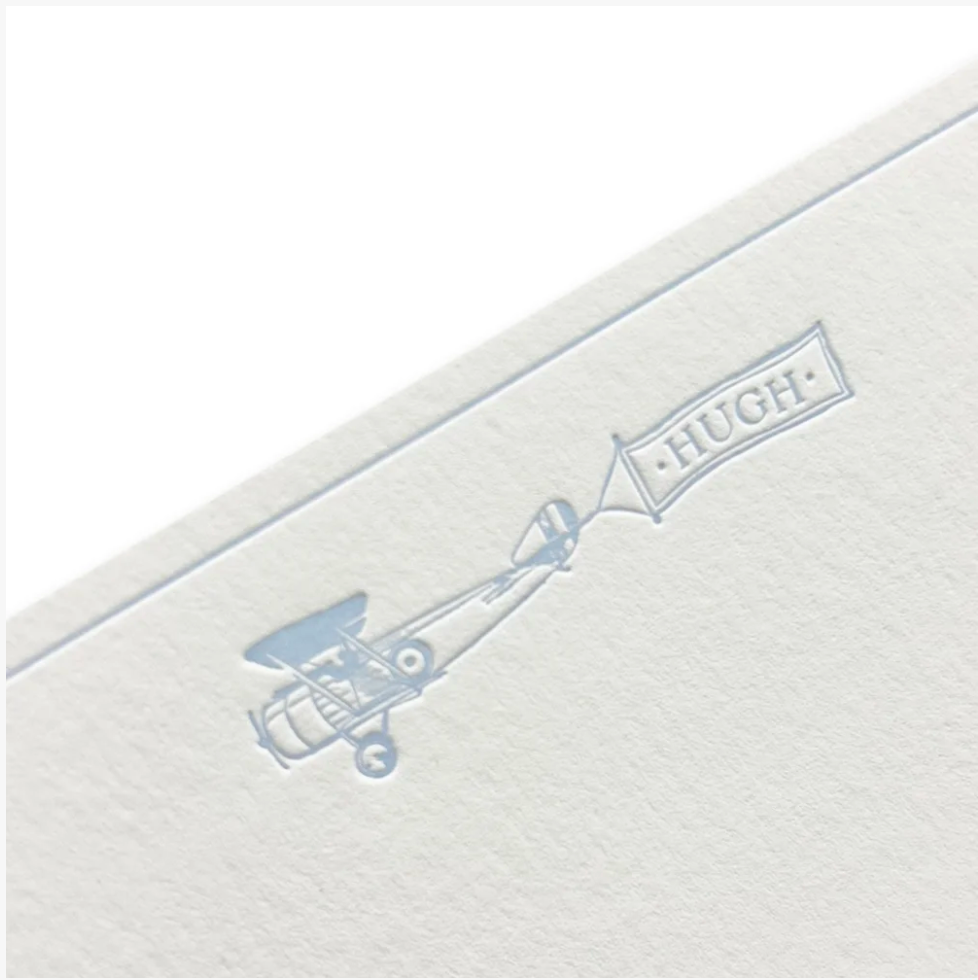 Airplane Baby Stationery