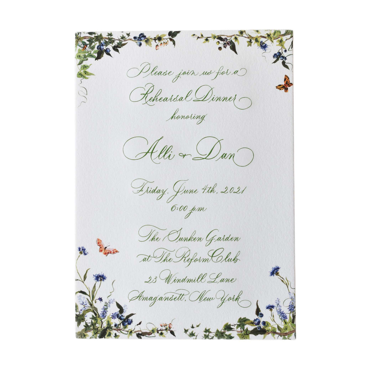 Alli Dinner Invitation