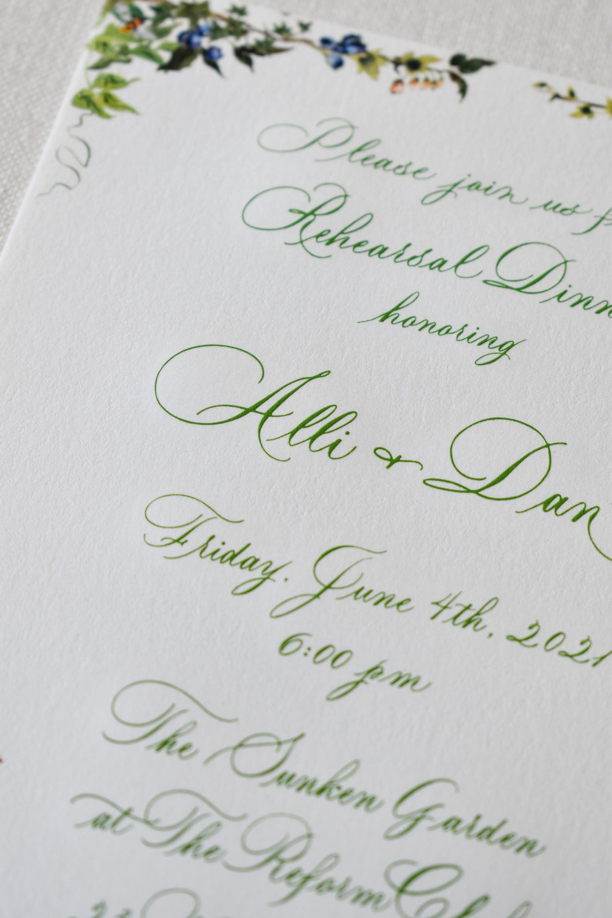 Alli Dinner Invitation