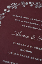 Annie Dinner Invitation