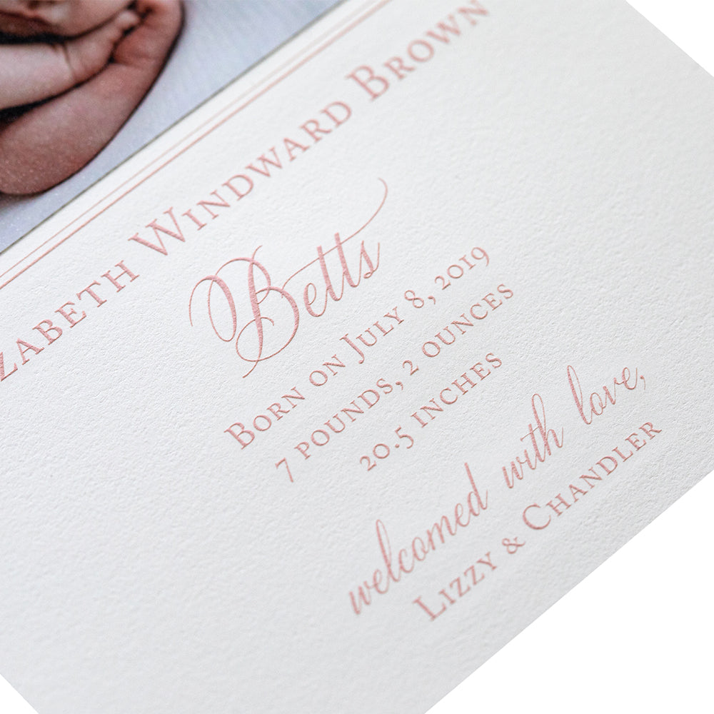 Betts Birth Announcement