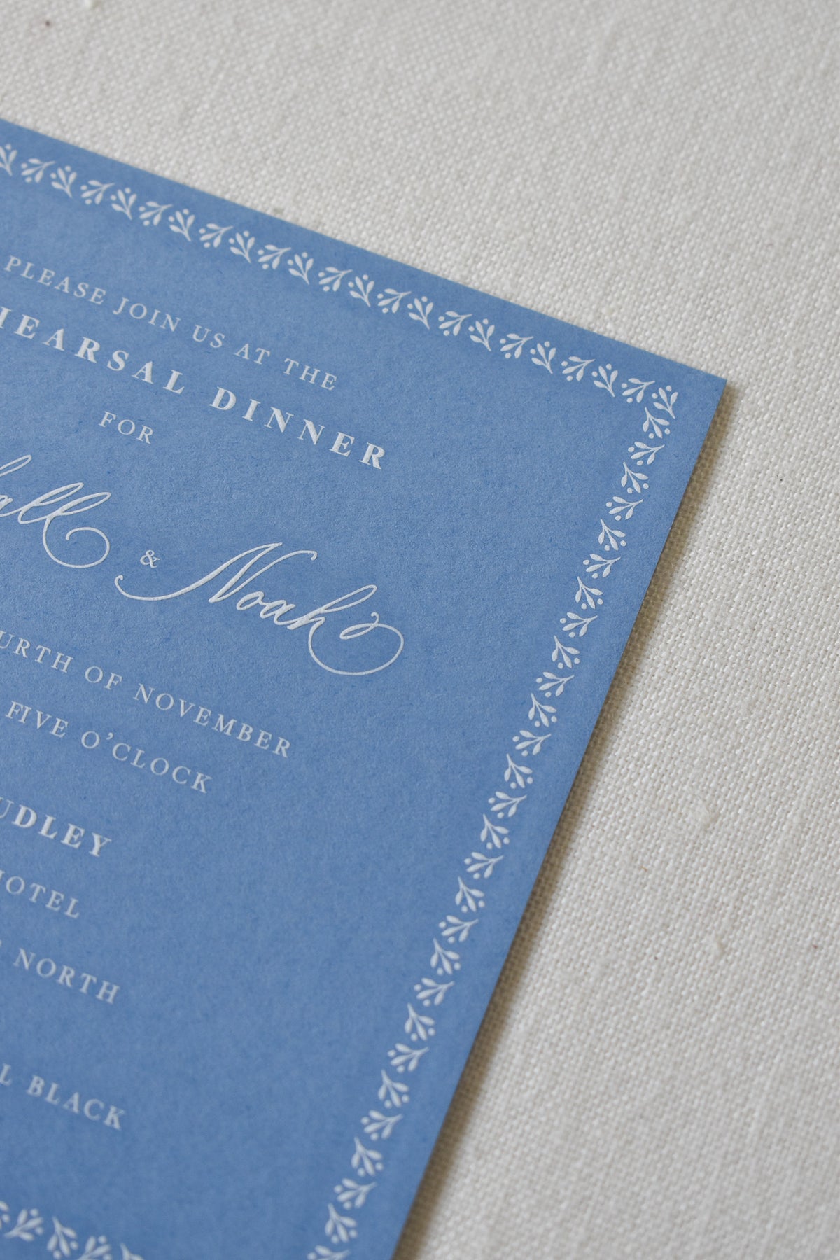 Black Dinner Invitation