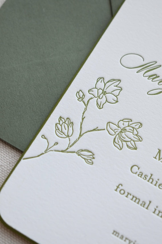 Burns Spot Calligraphy Save the Date