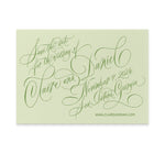 Claire Full Calligraphy Save the Date