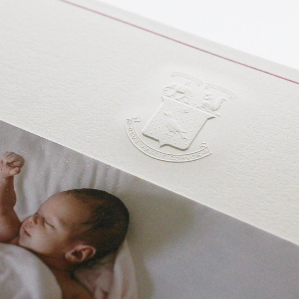 Family Crest Birth Announcement