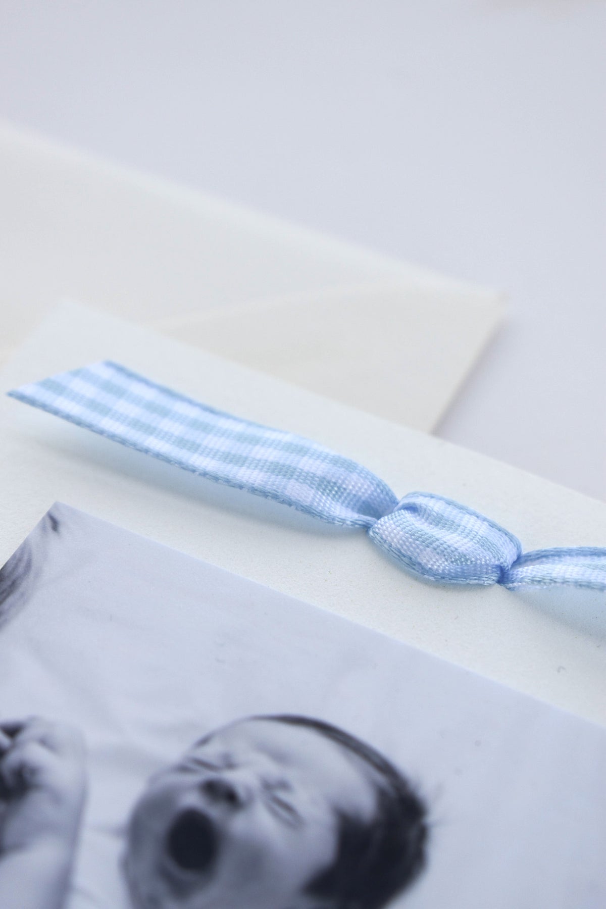 Beau Birth Announcement (Ribbon)