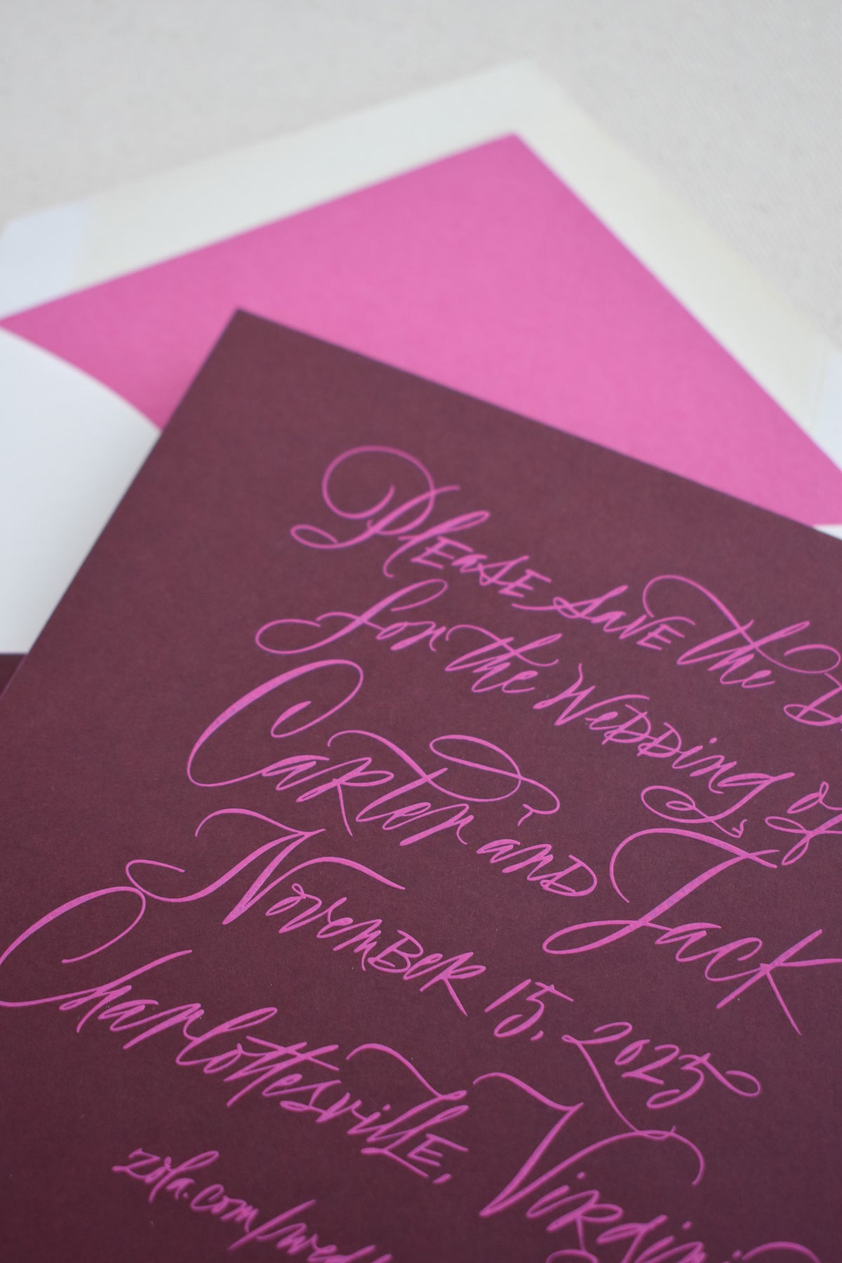 Liz Full Calligraphy Save the Date