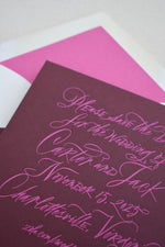 Liz Full Calligraphy Save the Date
