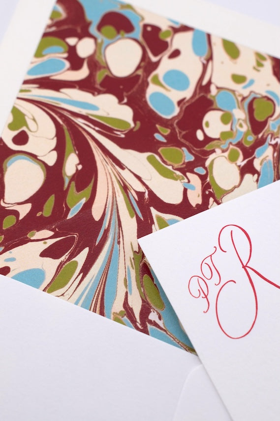Marble Pattern Envelope Liner