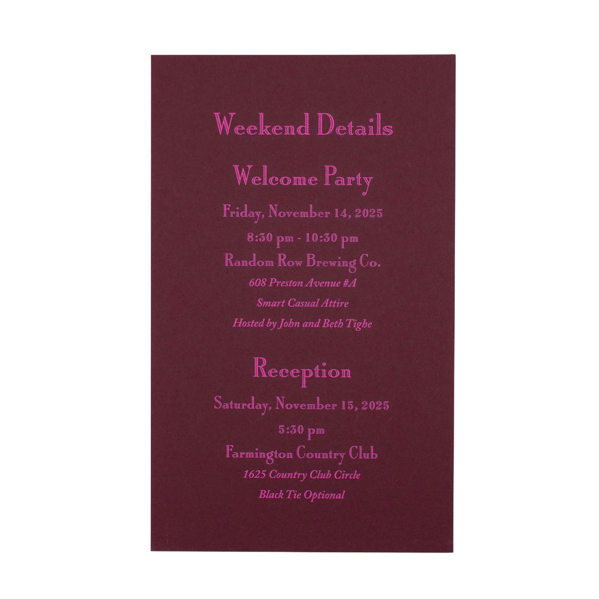 Details Card