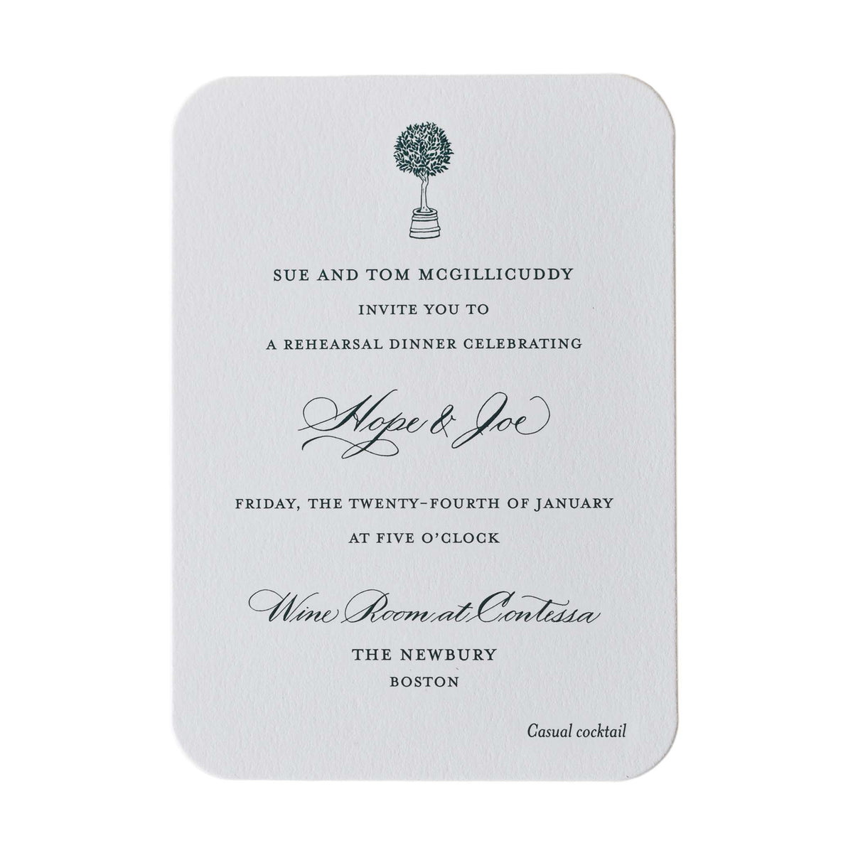 Hope Dinner Invitation