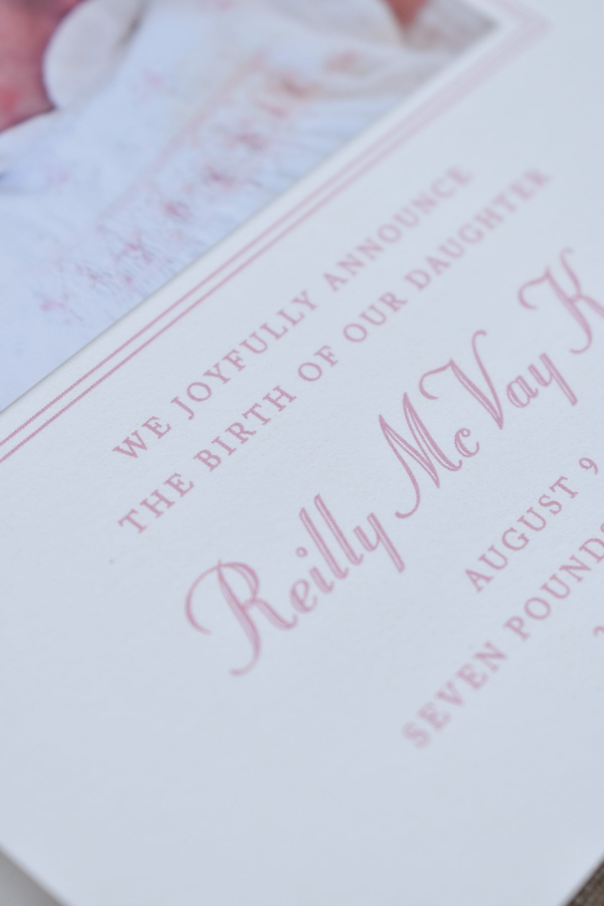 Ellie Birth Announcement (Ribbon)