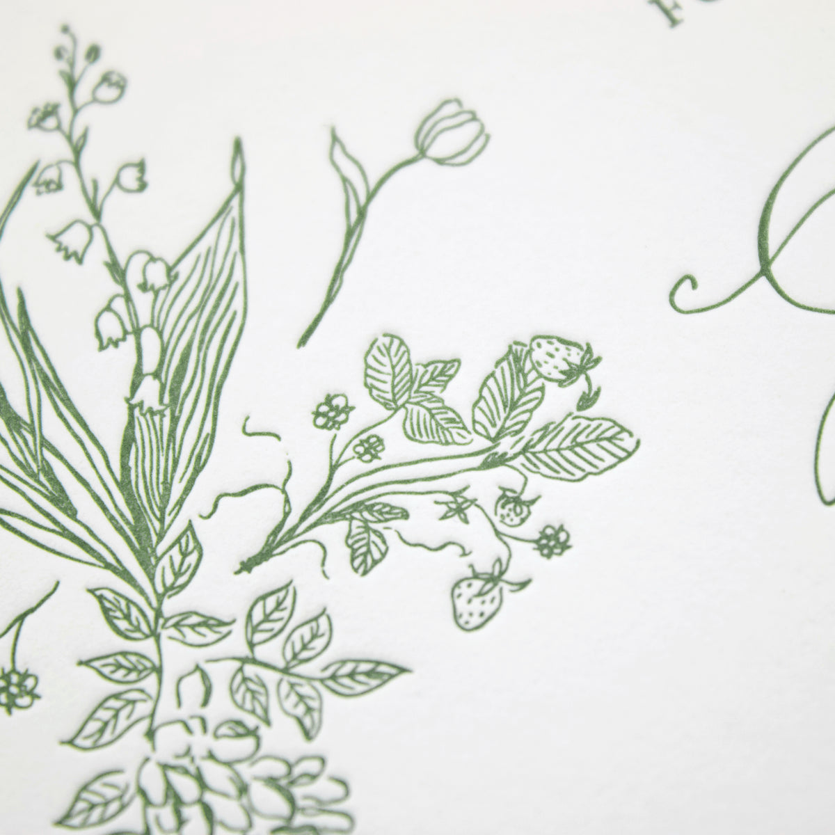 Floral Motif Save the Date