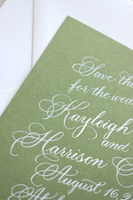 Furr Full Calligraphy Save the Date