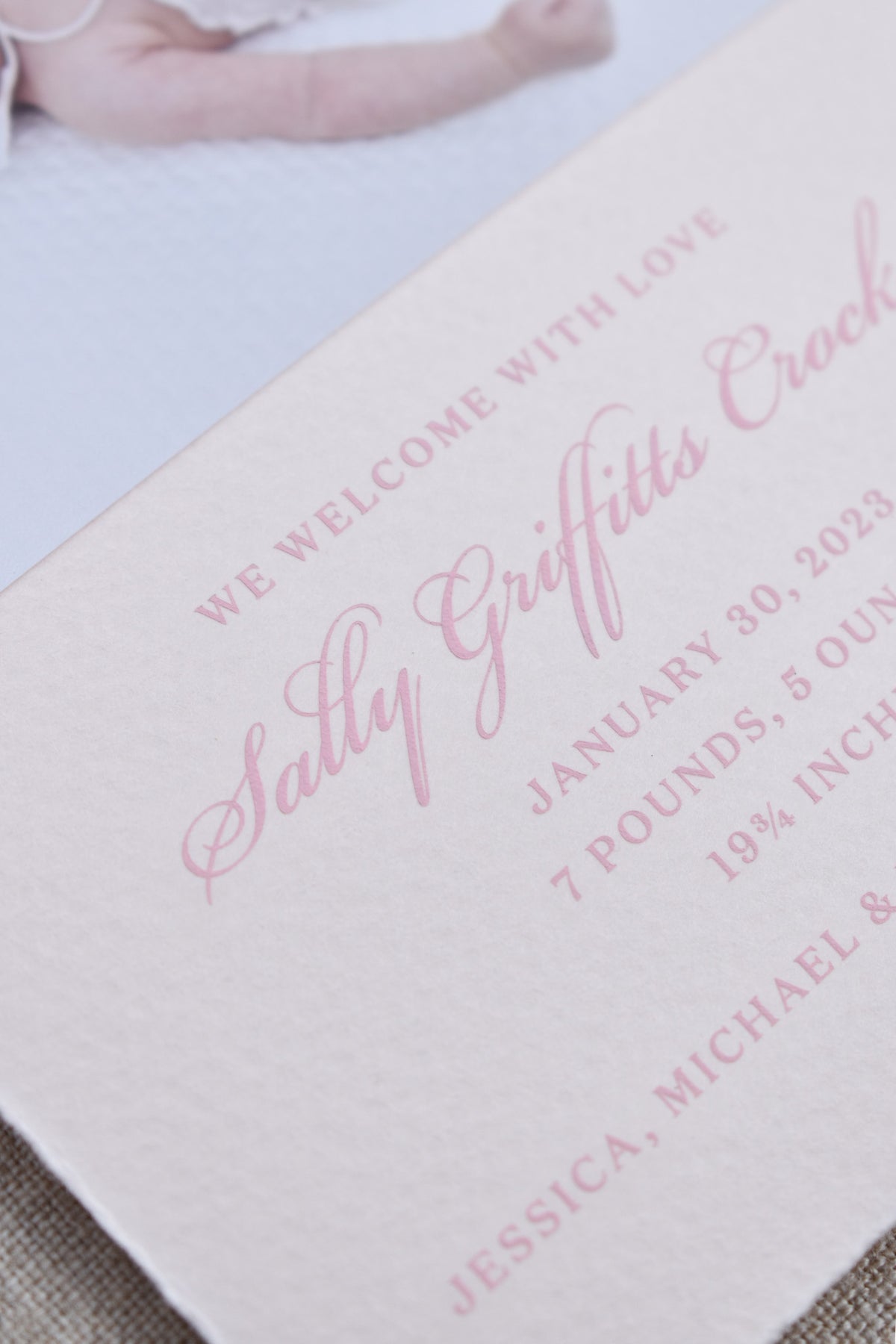 Griffitts Birth Announcement (Ribbon)
