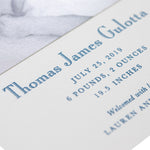 James Birth Announcement (Ribbon)