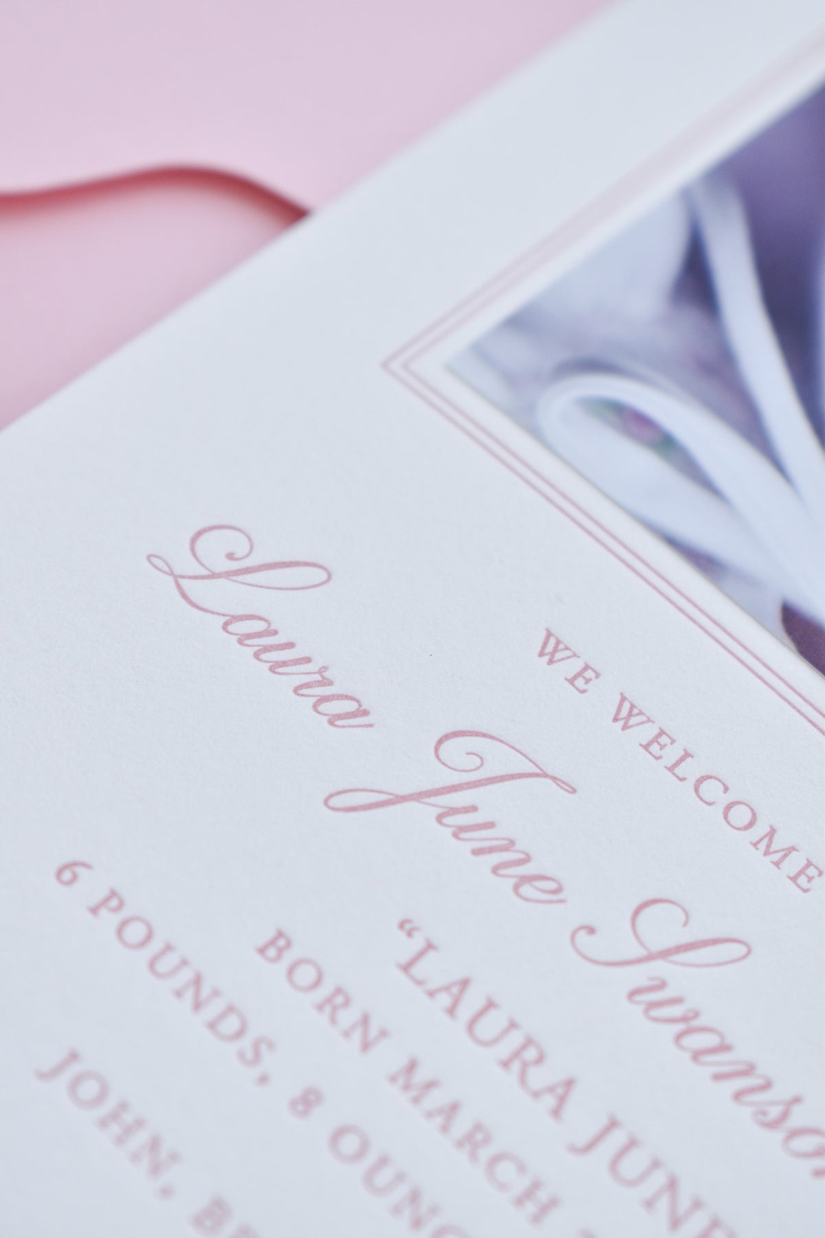Laura June Birth Announcement