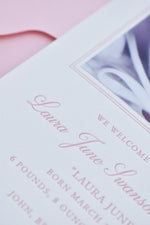 Laura June Birth Announcement