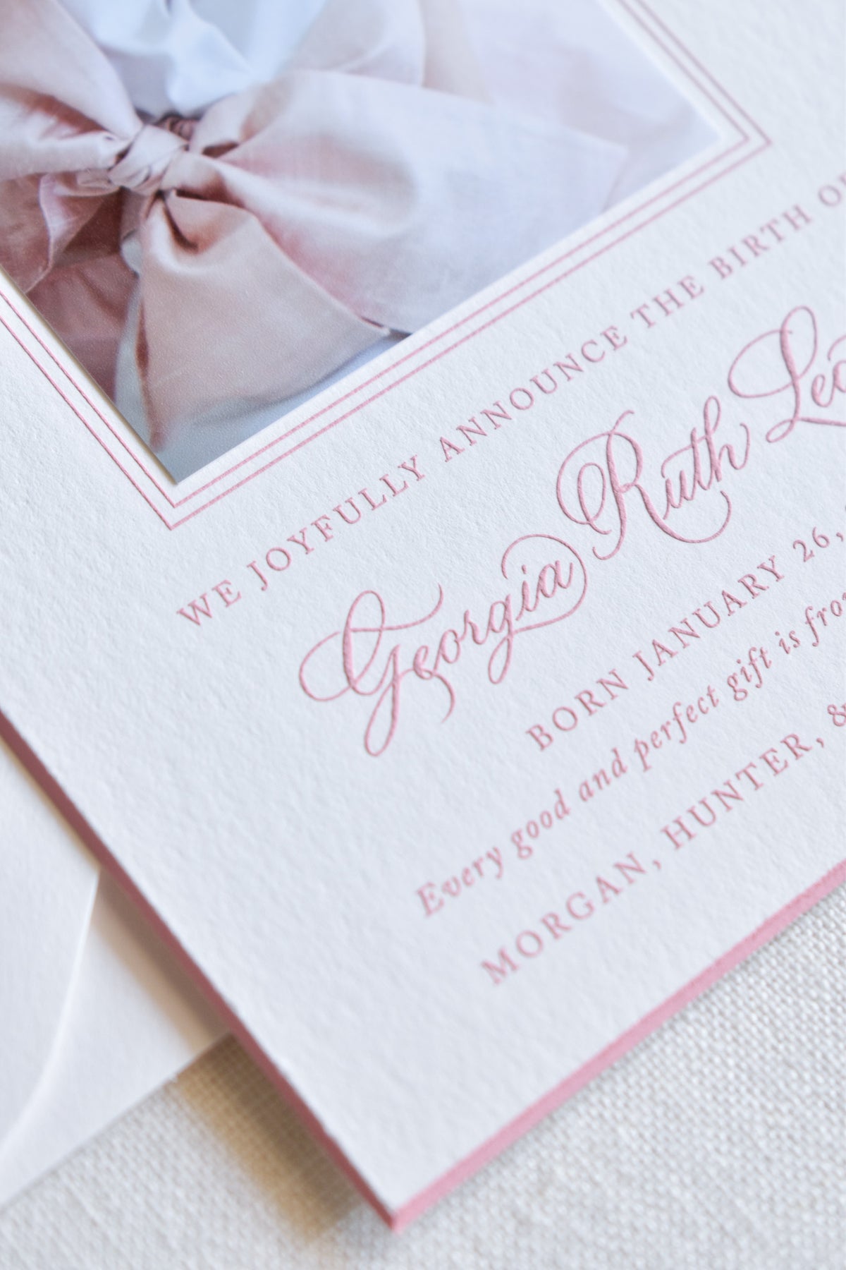 Georgia Birth Announcement (Ribbon)