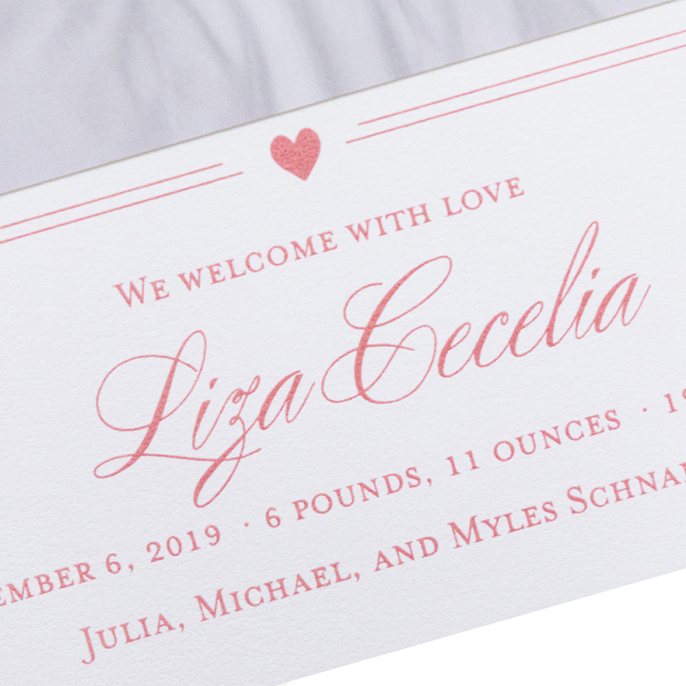 Liza Birth Announcement