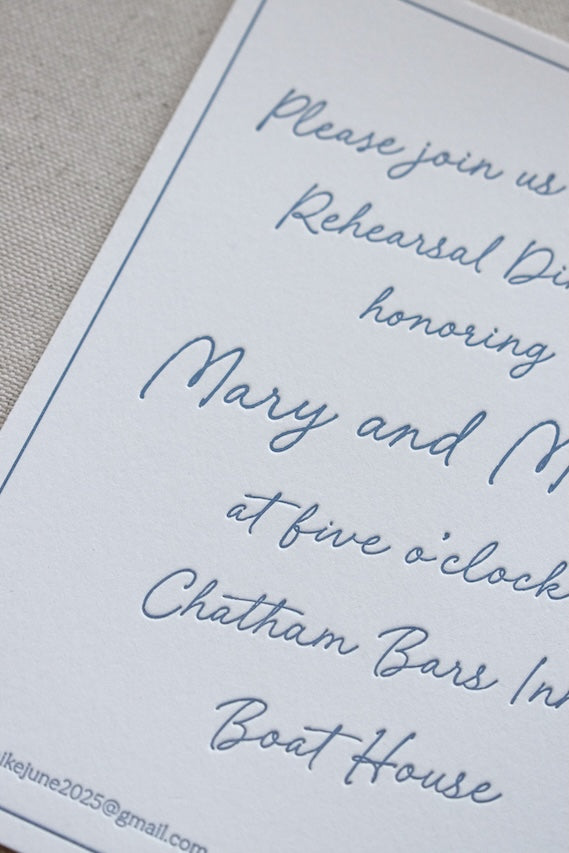 Lupoli Dinner Invitation