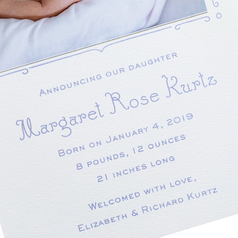 Margaret Birth Announcement