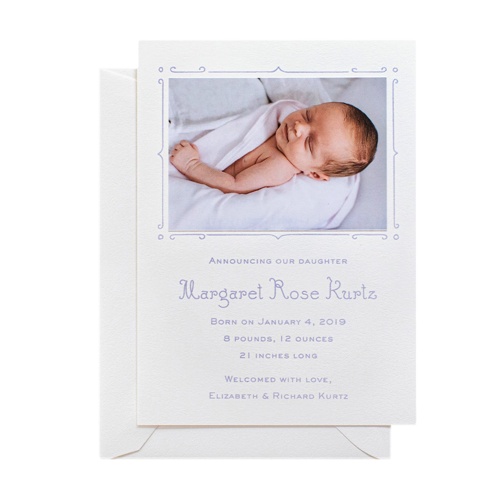 Margaret Birth Announcement