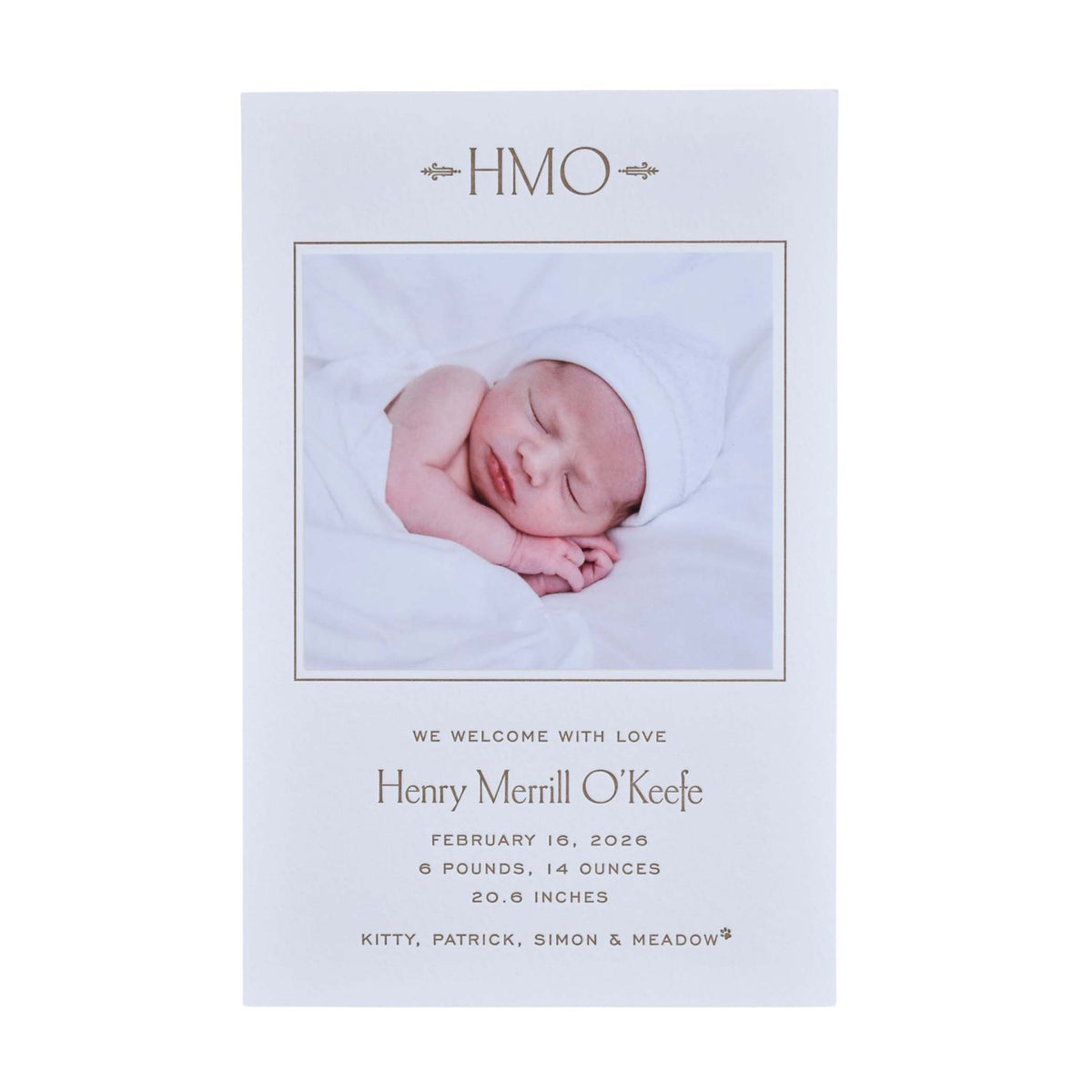 Thornton Birth Announcement