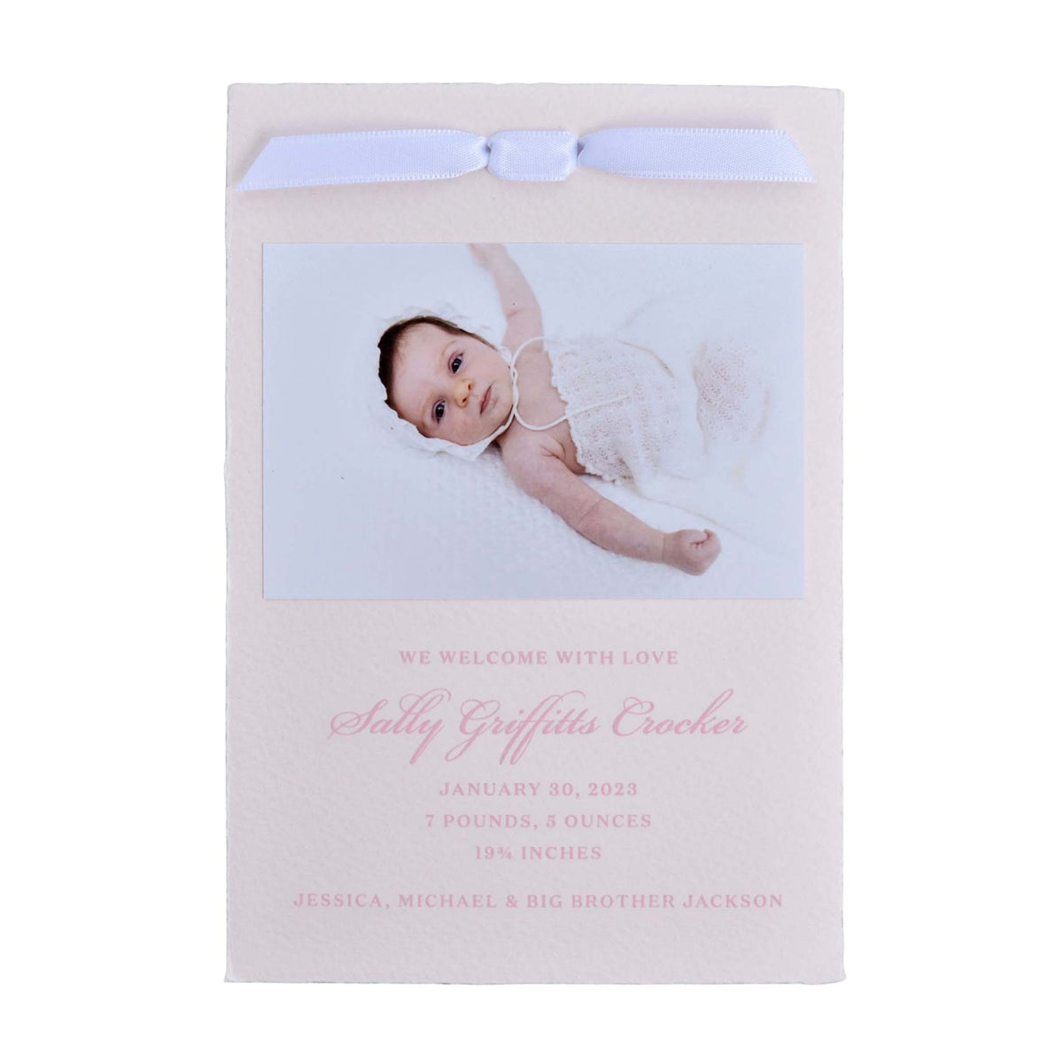 Griffitts Birth Announcement (Ribbon)