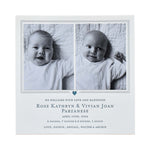 Parzanese Twin Birth Announcement