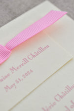 Petite Birth Announcement (Ribbon)
