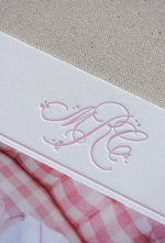 Mary Claire Birth Announcement (Custom Calligraphy Name and Monogram)