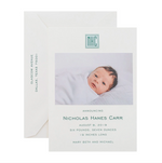 Nicholas Birth Announcement