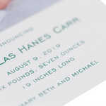 Nicholas Birth Announcement