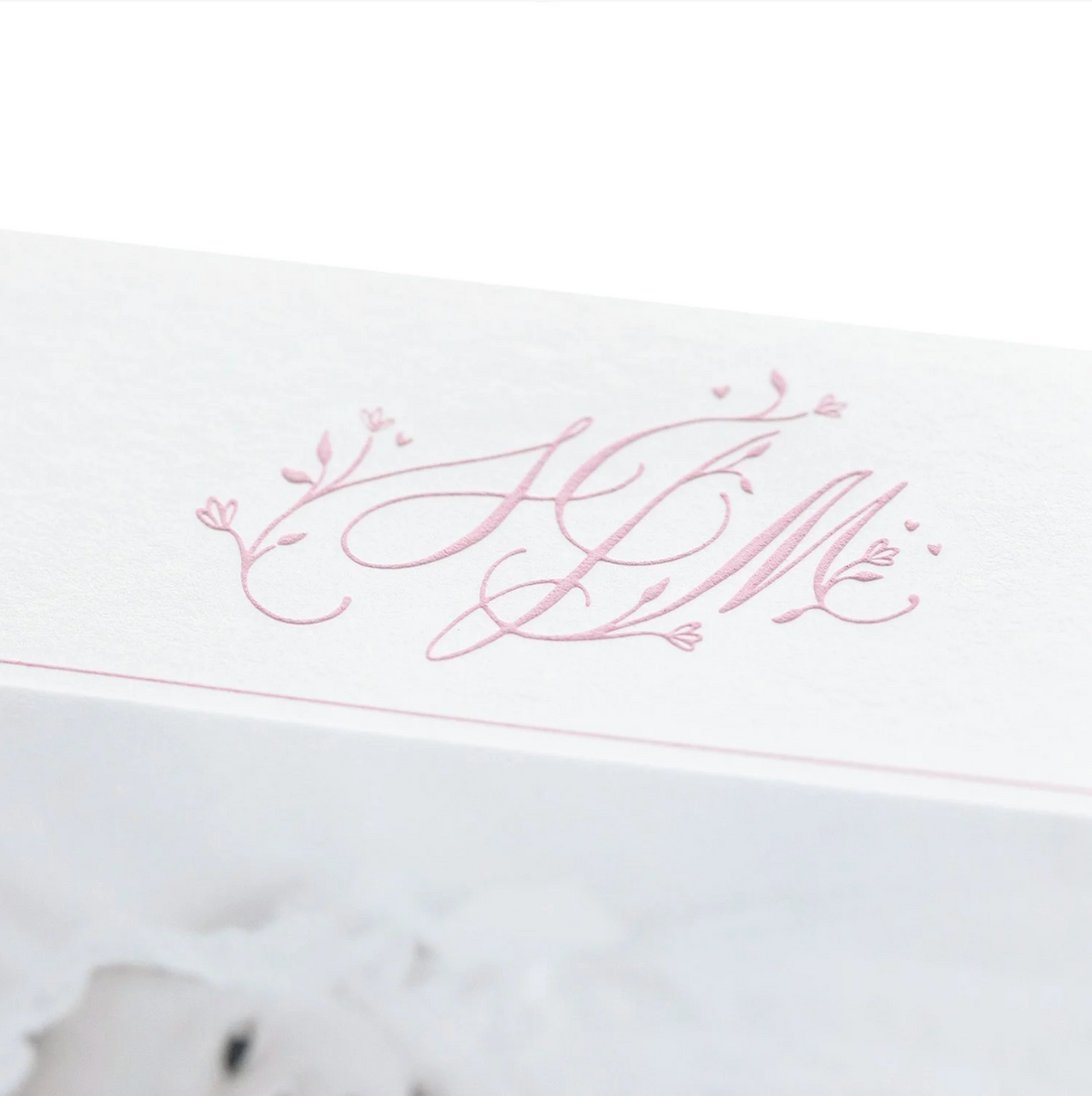 Mary Claire Birth Announcement (Custom Calligraphy Name and Monogram)