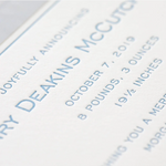 Henry Birth Announcement