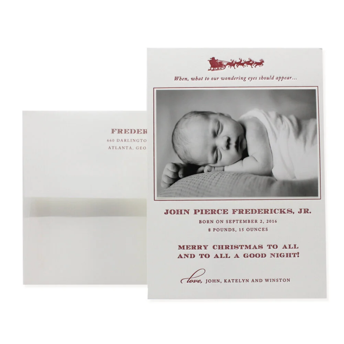 Pierce Birth Announcement