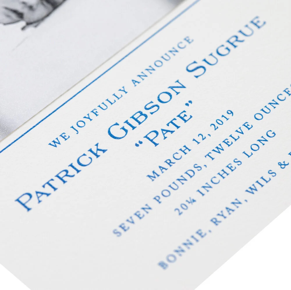 Pate Birth Announcement