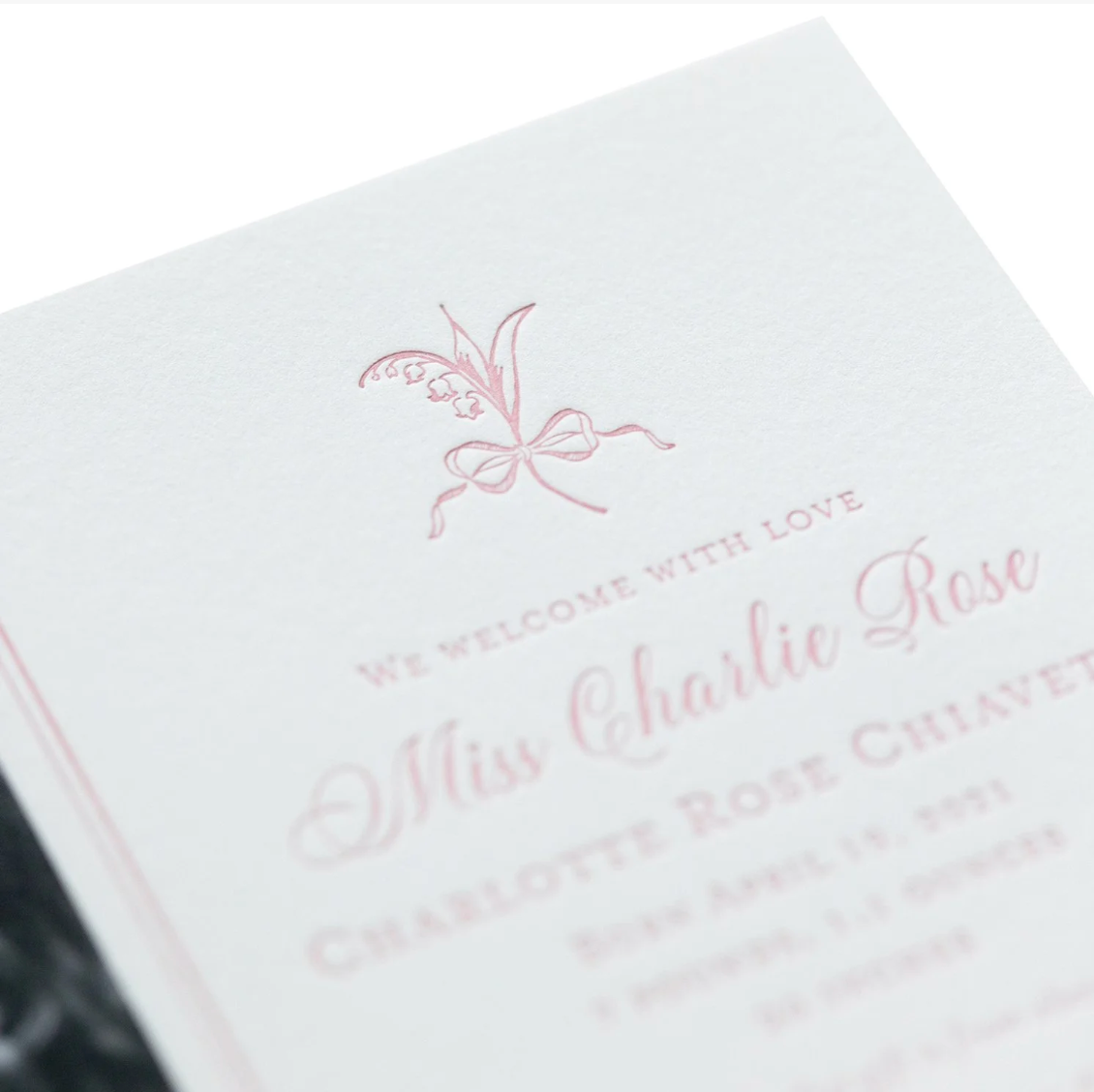 Rose Birth Announcement