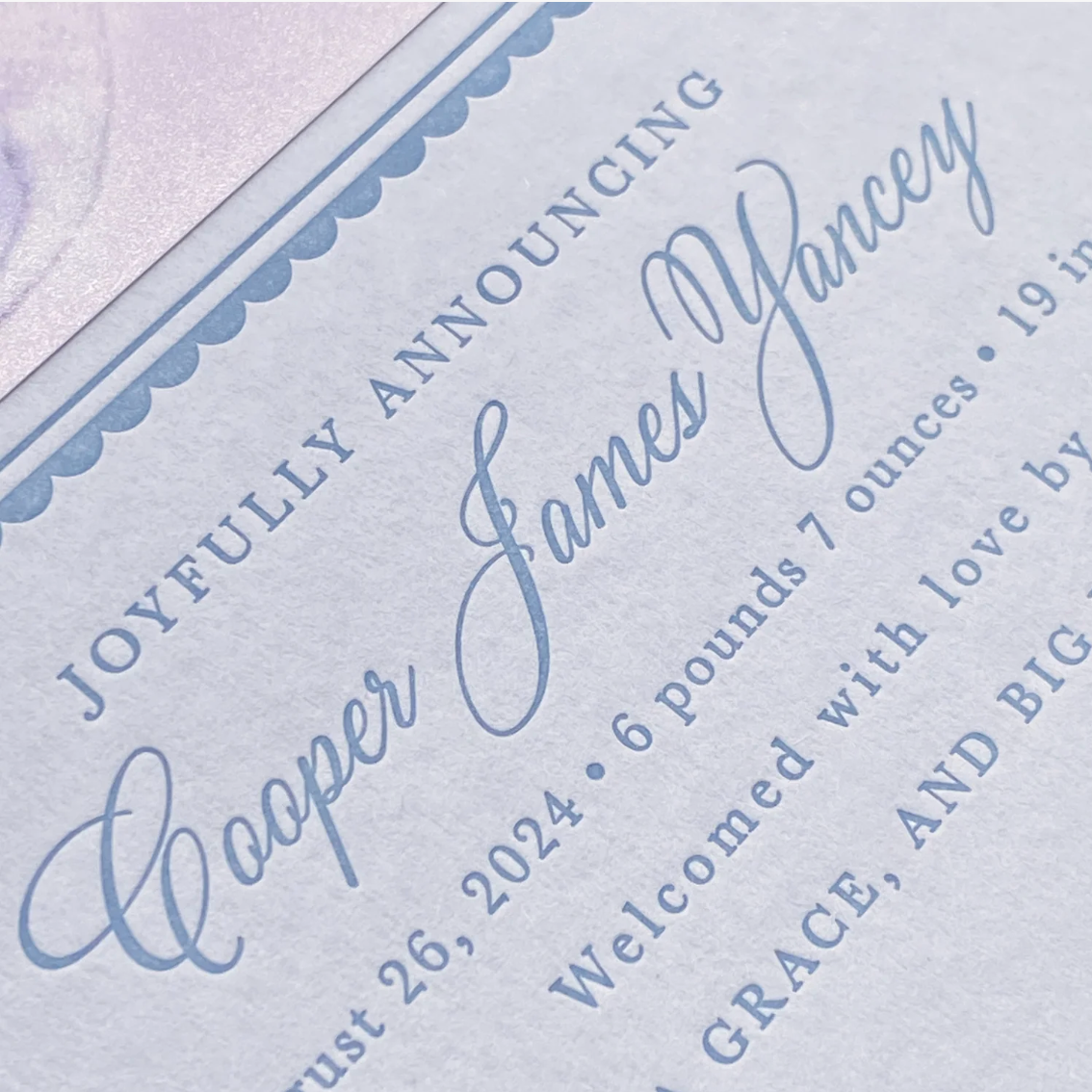 Corinne Birth Announcement