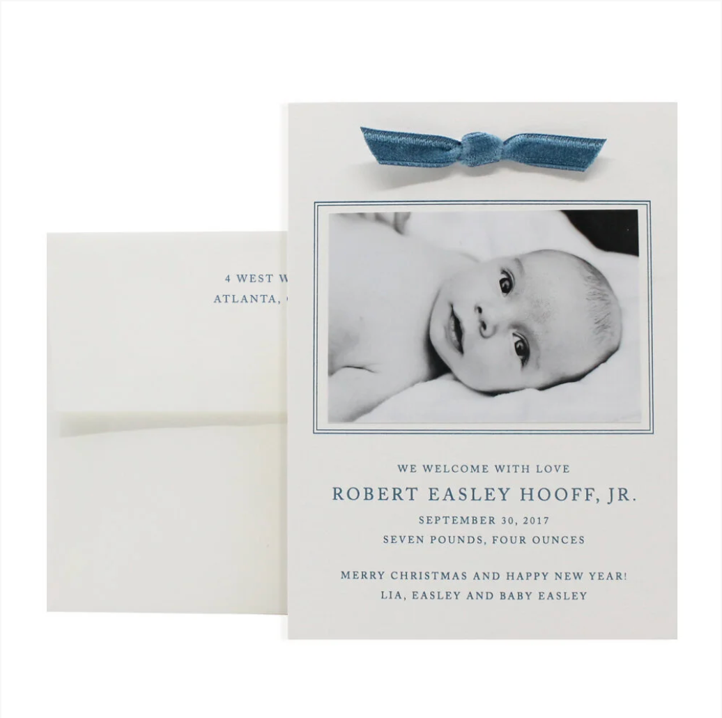 Easley Birth Announcement (Ribbon)