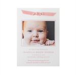 Isabella Birth Announcement (Ribbon)