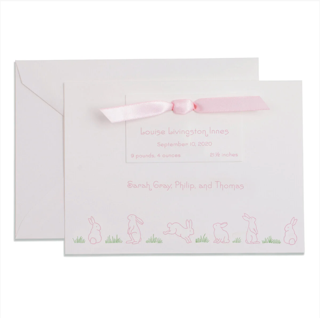 Louise Birth Announcement (Ribbon)