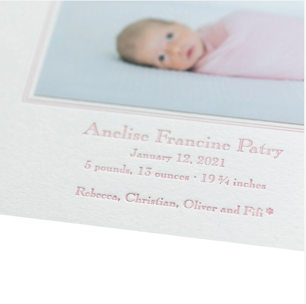 Anelise Birth Announcement (Ribbon)