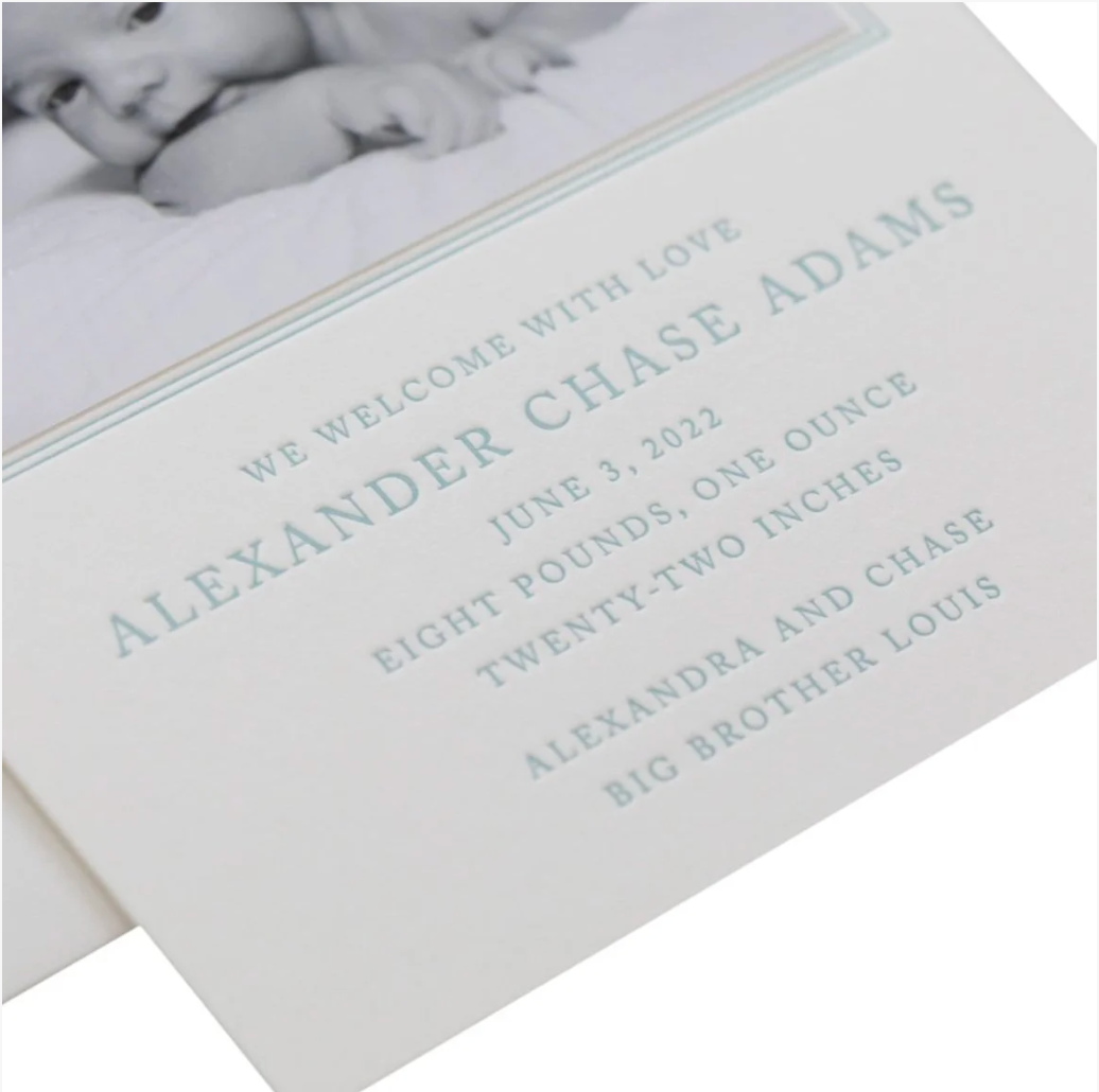 Easley Birth Announcement (Ribbon)